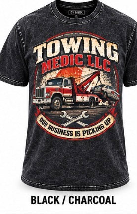 Towing Medic “Our Business Is Picking Up” Vintage Tee