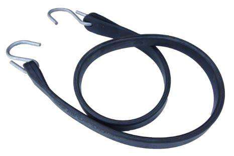 15 Inch Rubber Tarp Straps w/ Crimped S Hooks | 15 PACK