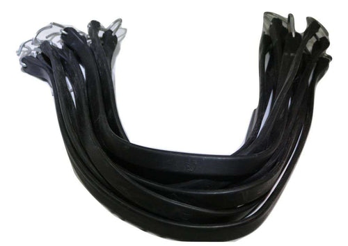 15 Inch Rubber Tarp Straps w/ Crimped S Hooks | 15 PACK